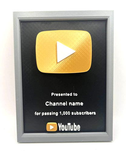 Original Subscriber Award Plaque Personalized